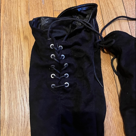 Thigh High Suede Boots - Picture 3 of 5